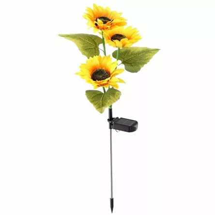 Lampa solarna LED Słonecznik 70cm ciepły biały