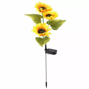 Lampa solarna LED Słonecznik 70cm ciepły biały