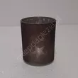 Świecznik szklany walec gwiazdka 7,5*8,5cm
