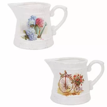 Doniczka ceramiczna 24*17*16,5cm Dzbanek mix wzorów