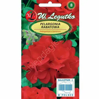 Pelargonia rabatowa Gama F1 czerwona 0,05g  L