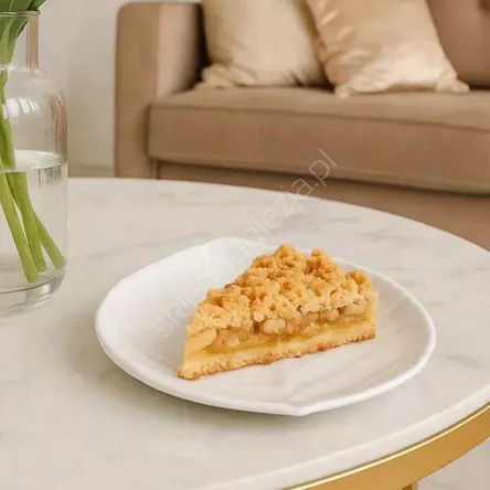 Półmisek liść biały 19x14cm