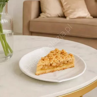 Półmisek liść biały 19x14cm