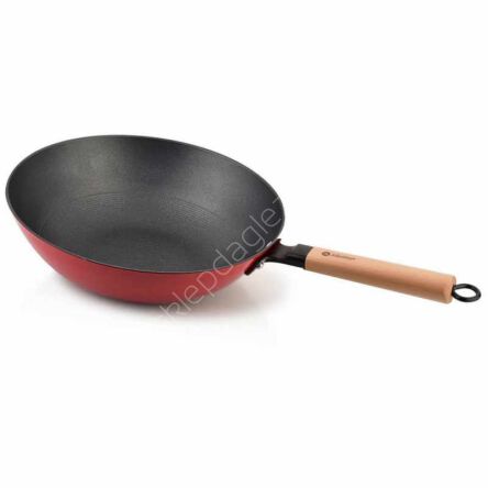 Patelnia żeliwna Wok 30xh8,5x52,5cm