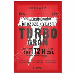 Drożdże gorzelnicze Turbo Grom 72h 120g