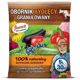 Nawóz obornik granulowany bydlęcy  5l Pro Natura