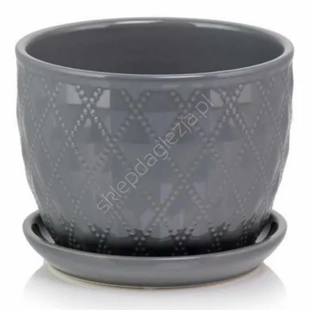 Doniczka cer P 15.013.17 szara