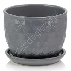 Doniczka cer P 15.013.17 szara