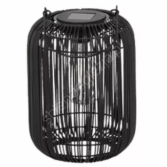 Lampion solarny czarny 24cm