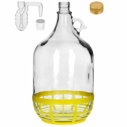 Balon 5l Dama z korkiem i rurką fermentacyjną