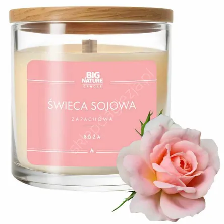 Świeca sojowa Róża 215g