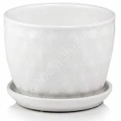 Doniczka cer P 15.011.17 biała