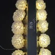 Girlanda na baterie Białe kwiaty 10LED - 2