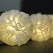Girlanda na baterie Białe kwiaty 10LED - 3