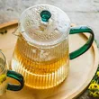 Dzbanek szklany z zaparzaczem 1,0l JUSTINE zielony