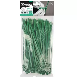Opaski plastikowe 4,8x300mm zielone 100szt