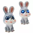 Figurka LED Królik 17,5x17x34,5cm