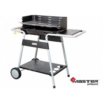 Grill prostokątny z boczna i dolna półką
