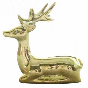 Figurka Renifer złoty11cm