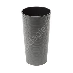 Doniczka Lam LILIA 250mm dłuto grafit metalik