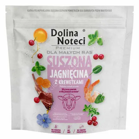 Dolina Noteci 1kg karma suszona małe rasy Jagnięcina z krewetkami