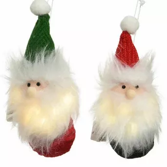 Zawieszka Mikołaj Led 17cm