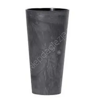 Doniczka Pr Tubus Slim Beton Effect 300 antracyt