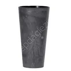 Doniczka Pr Tubus Slim Beton Effect 300 antracyt