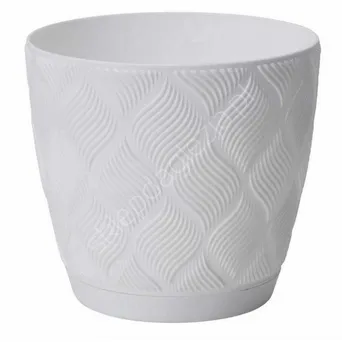 Doniczka Form Flow Petit Eco Rec z podst. 13 biała