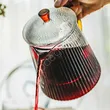 Dzbanek szklany z zaparzaczem 1,0l JUSTINE bursztynowy