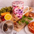 Kubek z zaparzaczem i pokrywką 340ml kwiaty