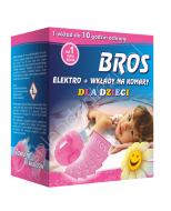 BROS Elektrofumigator+10 wkładów na komary dla dzieci