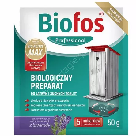 Preparat do latryn i suchych toalet 50g