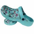 Buty klapki w kwiatki/dziurki damskie 40
