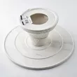 Patera porcelanowa 25cmxh11cm Louise Grey