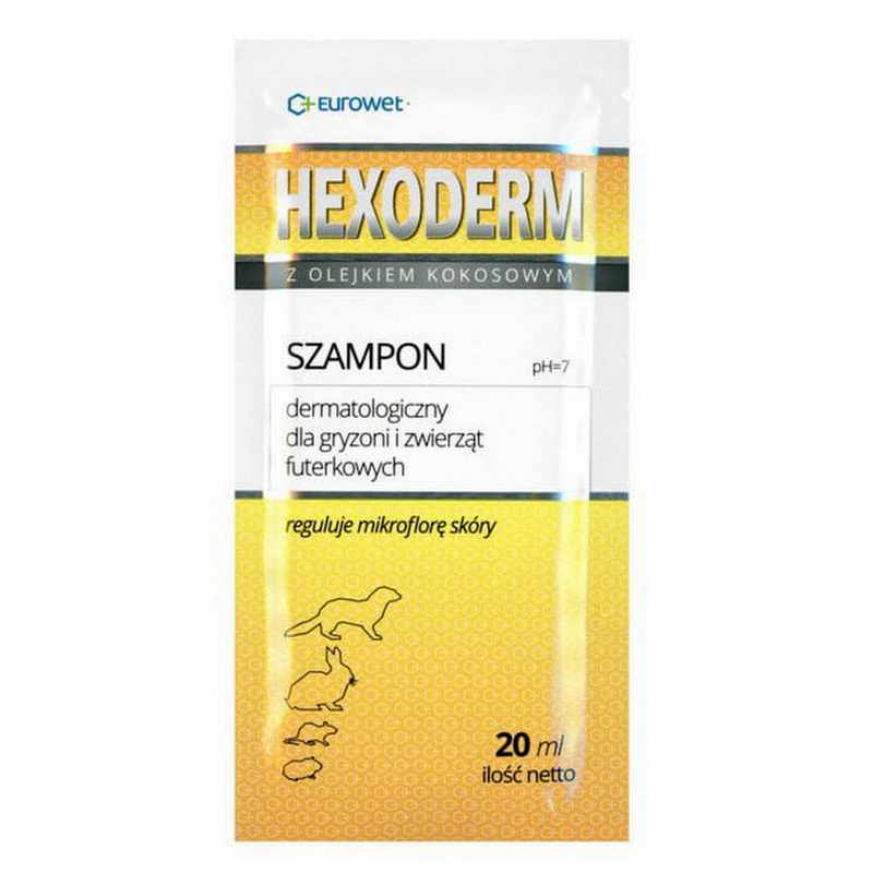Фото - Інше для гризунів Eurowet Szampon Hexoderm 20ml saszetka gryzoń 