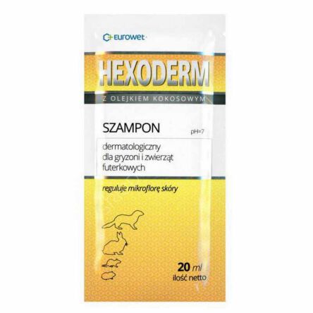 Szampon Hexoderm 20ml saszetka gryzoń