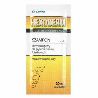 Szampon Hexoderm 20ml saszetka gryzoń