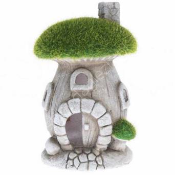 Domek ceramiczny z trawą 