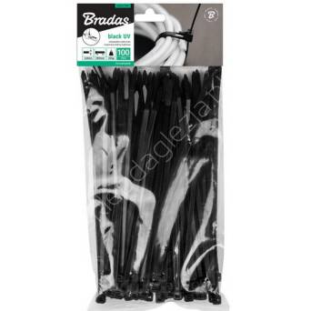Opaski plastikowe 380*4,8 czarne op. 100szt