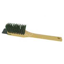 Szczotka ze skrobakiem do kosiarki