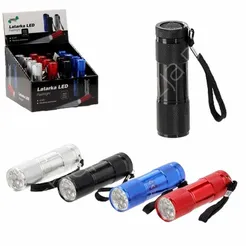 Latarka LED mix kol.