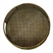 Taca metalowa 37,5*8cm złota duża