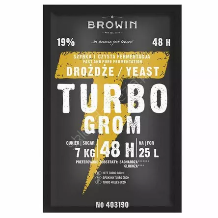 Drożdże gorzelnicze Turbo Browin 150g