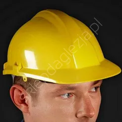 Kask ochronny żółty