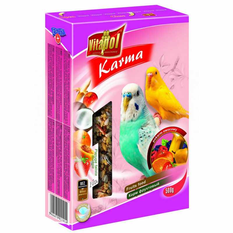 Zdjęcia - Pokarm dla ptaków Vitapol Pokarm Papuga falista owocowy 500g 