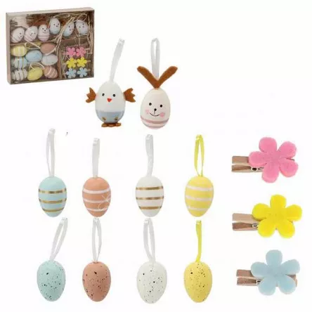 Zestaw 20 ozdób Wielkanocnych do dekoracji *8128