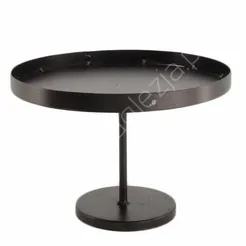 Świecznik metalowy czarny 15x13cm