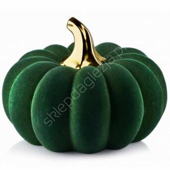 Dynia ceramiczna welur 24x16,5cm zielona