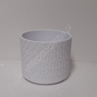 Doniczka cer CX Cylinder Pirelli 984 biała 16cm